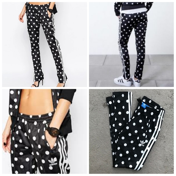 adidas polka dot track pants